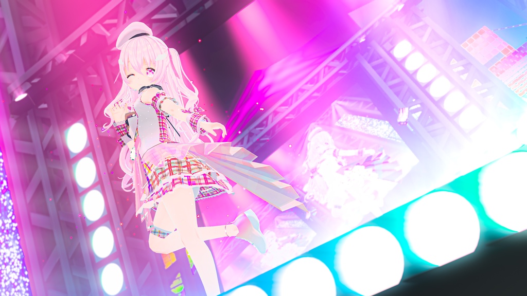 VRChatアバター向けアイドル風衣装"pecherfille "【43アバター対応】