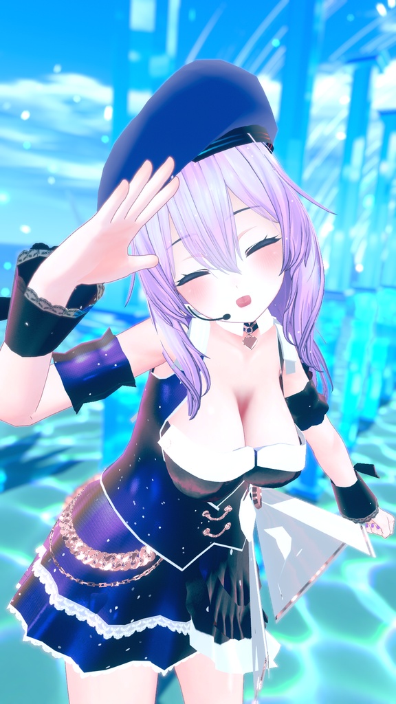 VRChatアバター向けアイドル風衣装"pecherfille "【43アバター対応】