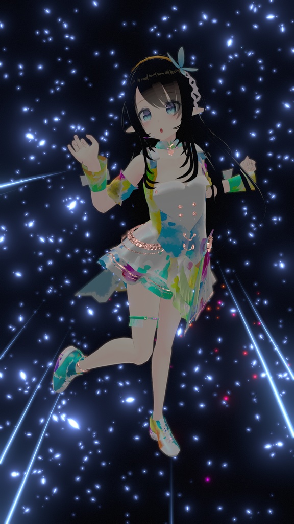 VRChatアバター向けアイドル風衣装"pecherfille "【43アバター対応】