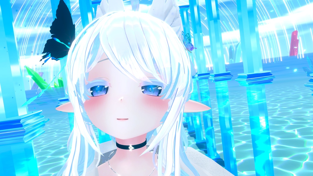 VRChatアバター用コンタクトレンズ"〇×■インワンダーランド"【70アバター対応】※黒目に景色やお友達を写すレンズです#mumu_shop