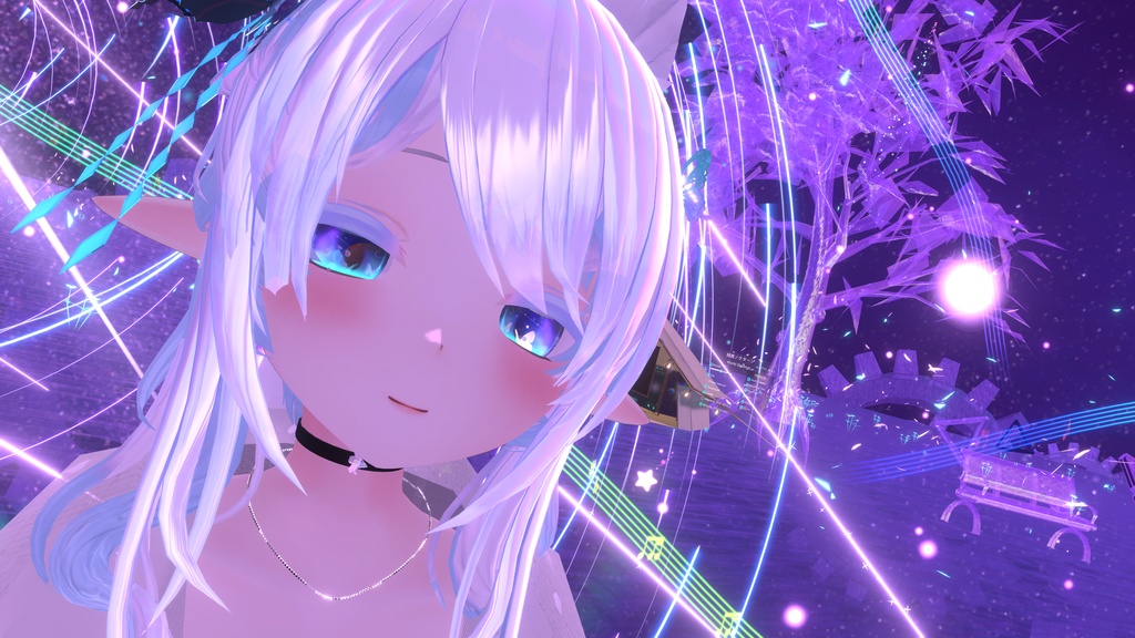 VRChatアバター用コンタクトレンズ"〇×■インワンダーランド"【70アバター対応】※黒目に景色やお友達を写すレンズです#mumu_shop