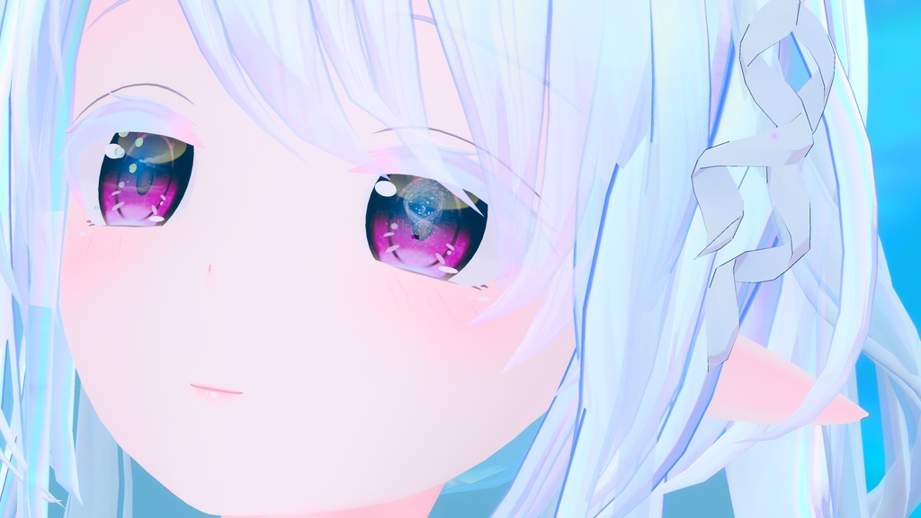 VRChatアバター用コンタクトレンズ"〇×■インワンダーランド"【70アバター対応】※黒目に景色やお友達を写すレンズです#mumu_shop