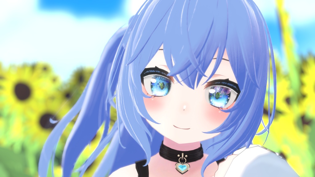 VRChatアバター用コンタクトレンズ"〇×■インワンダーランド"【70アバター対応】※黒目に景色やお友達を写すレンズです#mumu_shop