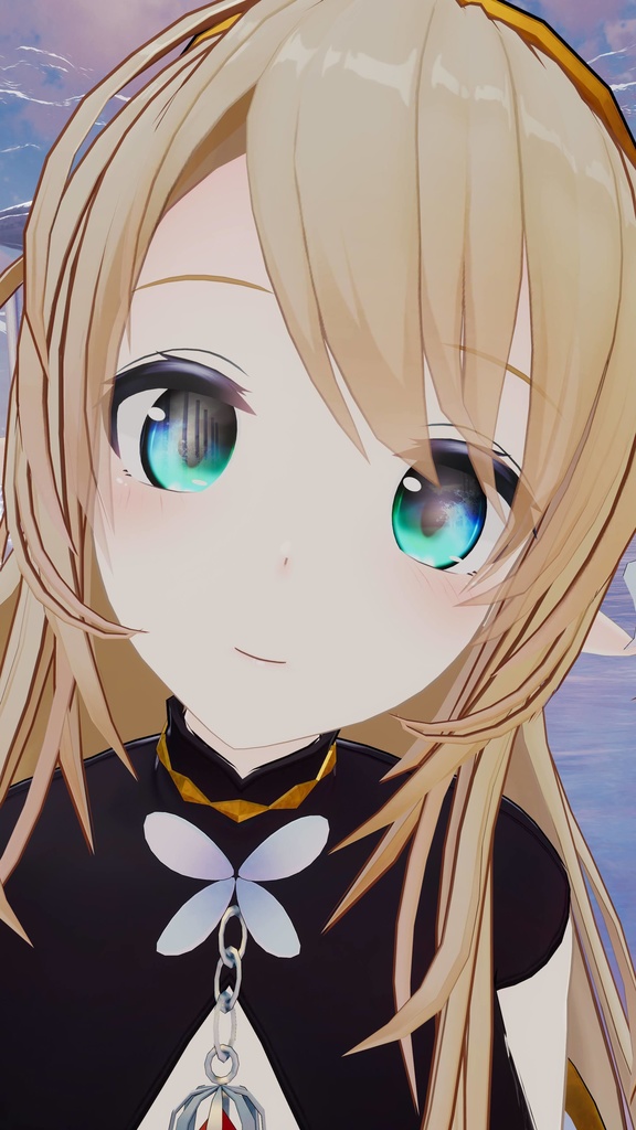 VRChatアバター用コンタクトレンズ"〇×■インワンダーランド"【70アバター対応】※黒目に景色やお友達を写すレンズです#mumu_shop