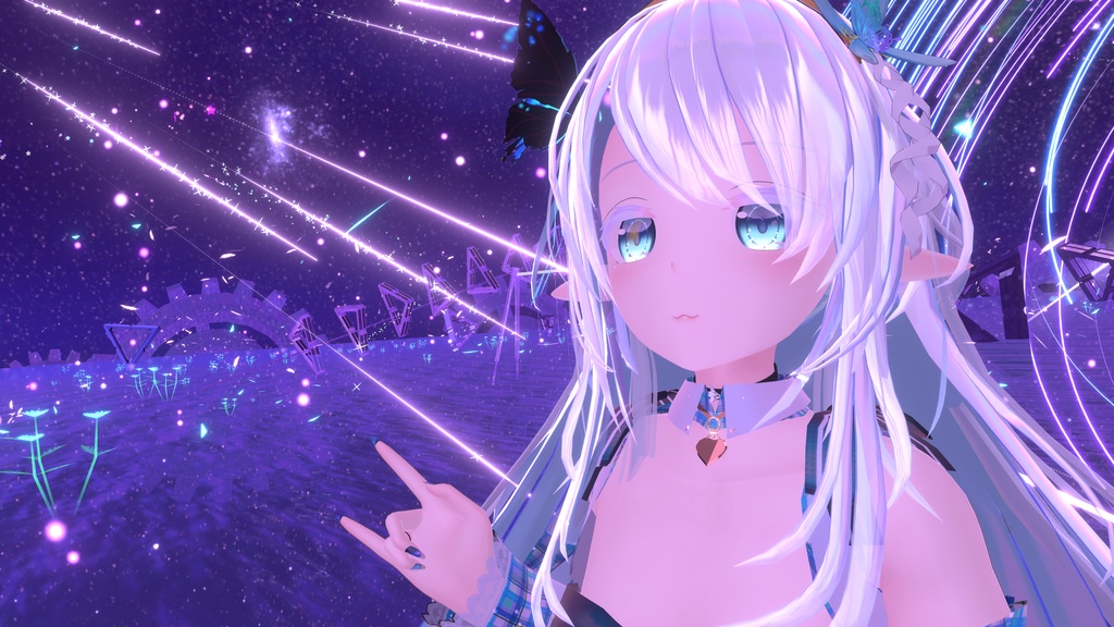 VRChatアバター用コンタクトレンズ"〇×■インワンダーランド"【70アバター対応】※黒目に景色やお友達を写すレンズです#mumu_shop