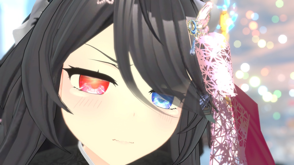 VRChatアバター用コンタクトレンズ"〇×■インワンダーランド"【70アバター対応】※黒目に景色やお友達を写すレンズです#mumu_shop