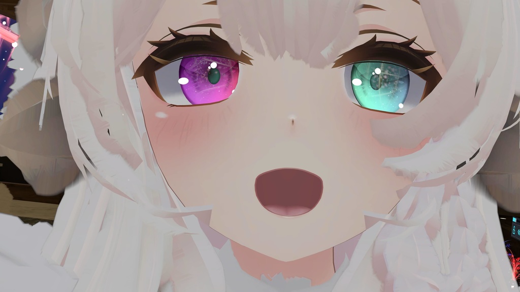 VRChatアバター用コンタクトレンズ"〇×■インワンダーランド"【70アバター対応】※黒目に景色やお友達を写すレンズです#mumu_shop