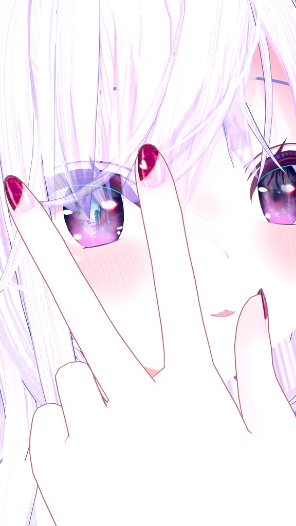 VRChatアバター用コンタクトレンズ"〇×■インワンダーランド"【70アバター対応】※黒目に景色やお友達を写すレンズです#mumu_shop