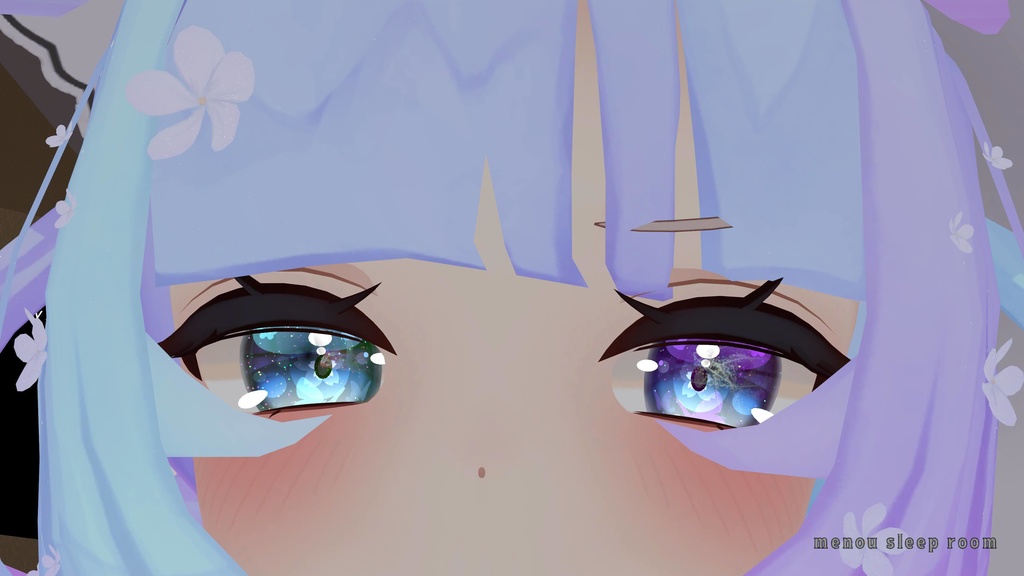 VRChatアバター用コンタクトレンズ"〇×■インワンダーランド"【70アバター対応】※黒目に景色やお友達を写すレンズです#mumu_shop