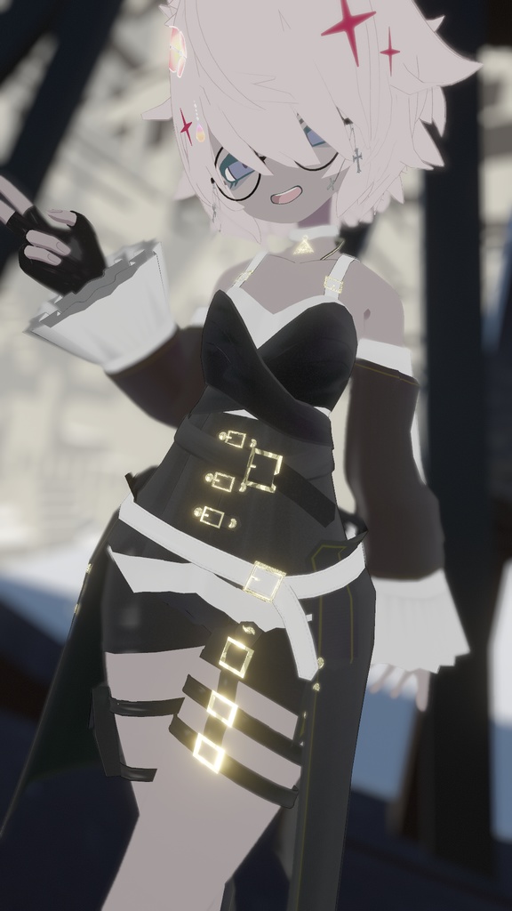 VRChatアバター向け衣装"ΣMonochrome"【35アバター対応】