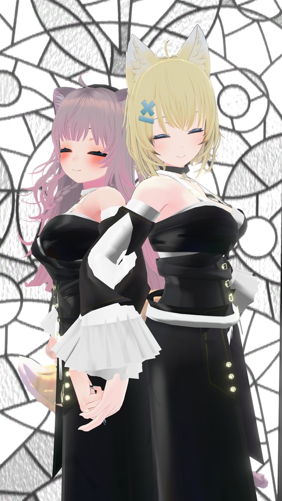 VRChatアバター向け衣装"ΣMonochrome"【35アバター対応】