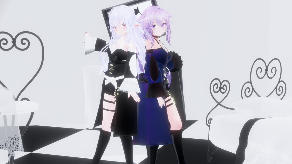 VRChatアバター向け衣装"ΣMonochrome"【35アバター対応】