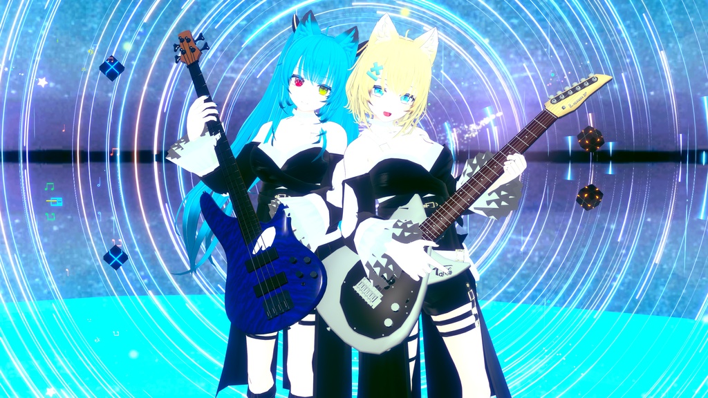 VRChatアバター向け衣装"ΣMonochrome"【35アバター対応】