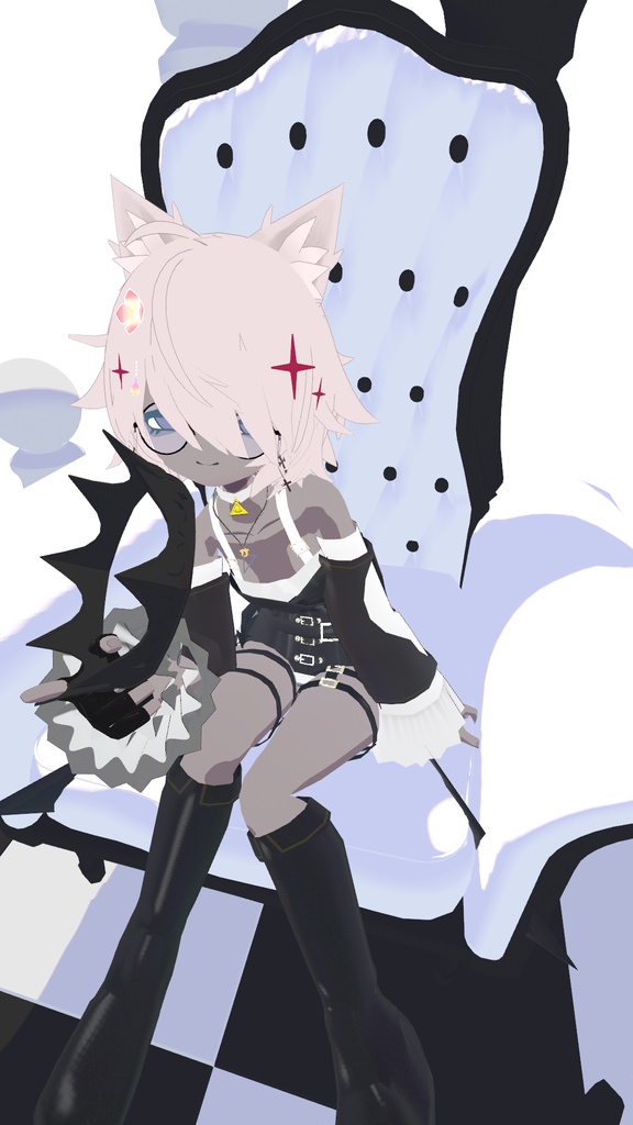 VRChatアバター向け衣装"ΣMonochrome"【35アバター対応】