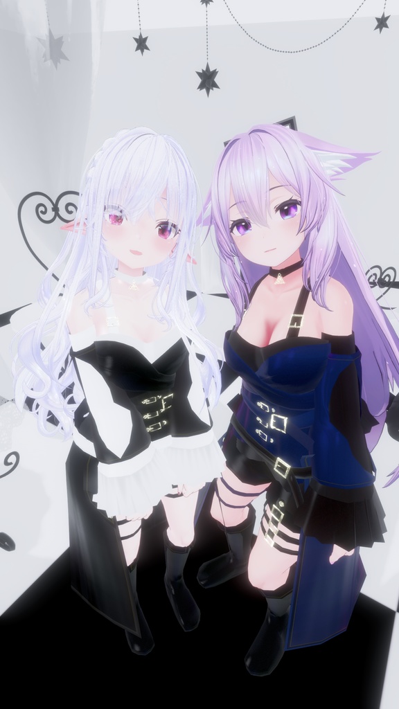 VRChatアバター向け衣装"ΣMonochrome"【35アバター対応】