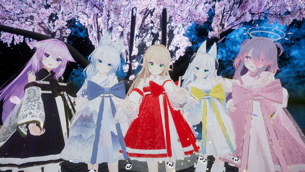 VRChat向け衣装 華裙子 【39アバター対応】