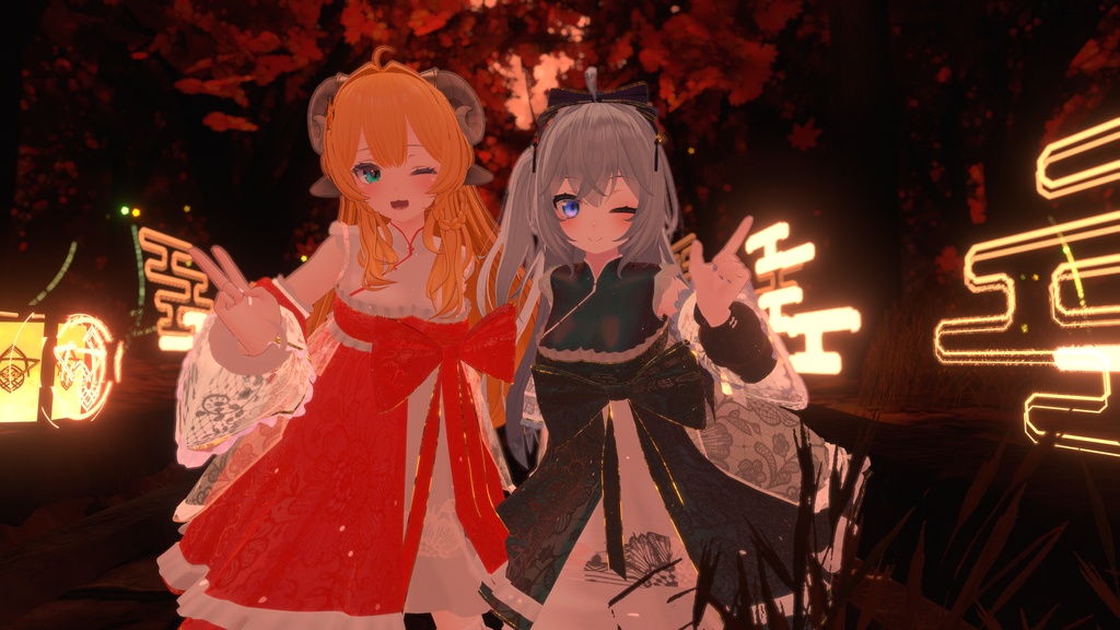 VRChat向け衣装 華裙子 【39アバター対応】