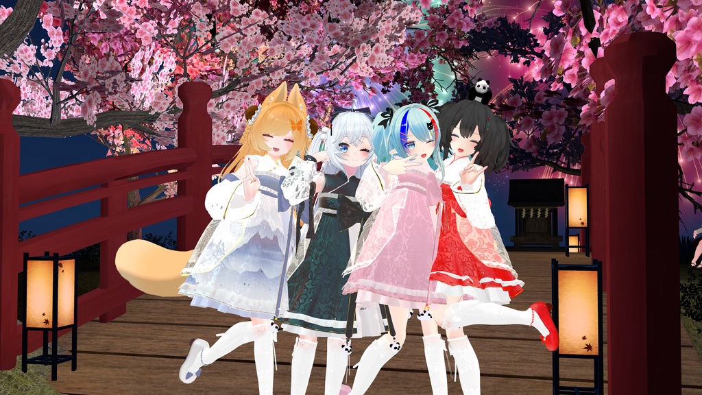 VRChat向け衣装 華裙子 【39アバター対応】