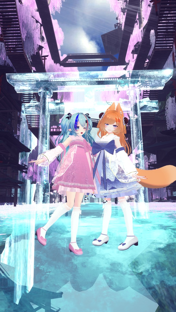 VRChat向け衣装 華裙子 【39アバター対応】