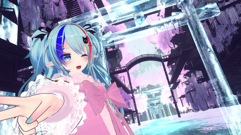 VRChat向け衣装 華裙子 【39アバター対応】