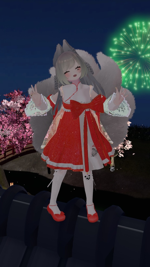 VRChat向け衣装 華裙子 【39アバター対応】