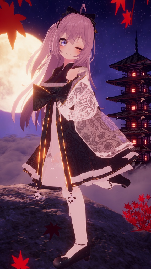 VRChat向け衣装 華裙子 【39アバター対応】