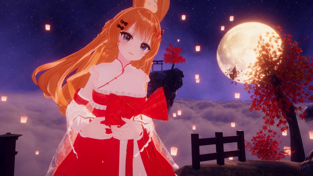 VRChat向け衣装 華裙子 【39アバター対応】