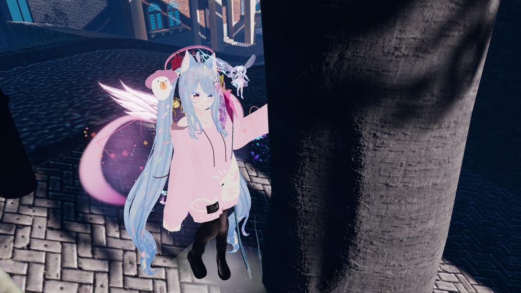 VRChat向け衣装オーバーサイズニットパーカー 【59アバター対応】