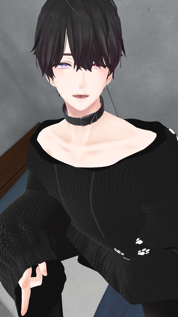 VRChat向け衣装オーバーサイズニットパーカー 【59アバター対応】