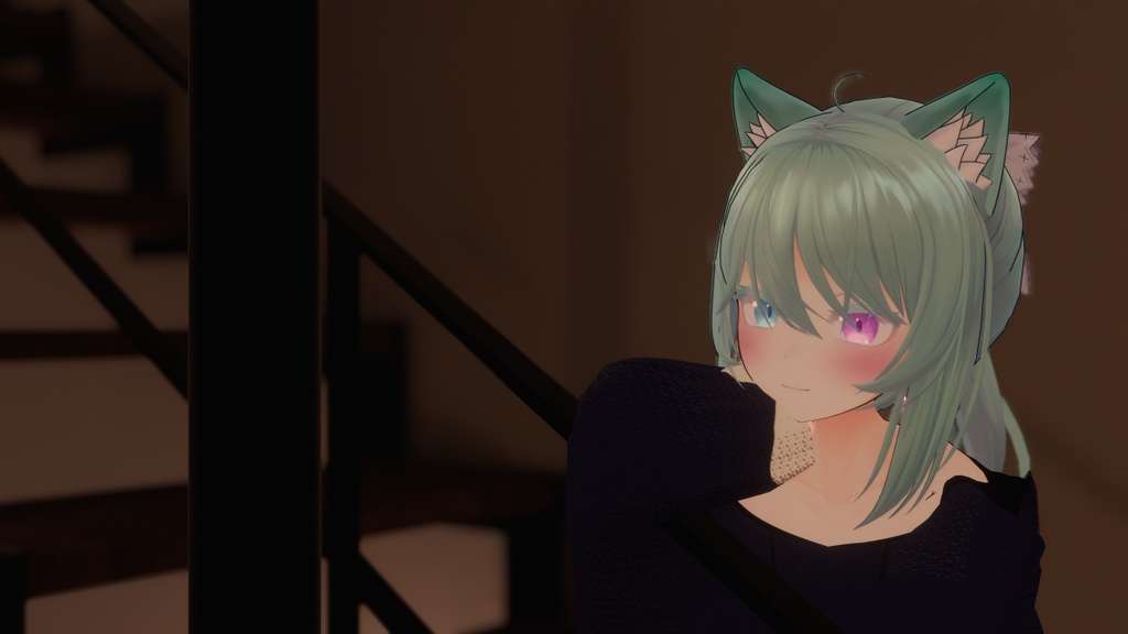 VRChat向け衣装オーバーサイズニットパーカー 【59アバター対応】