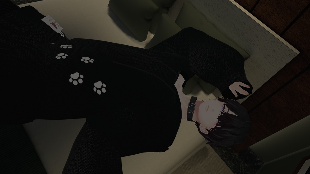 VRChat向け衣装オーバーサイズニットパーカー 【59アバター対応】