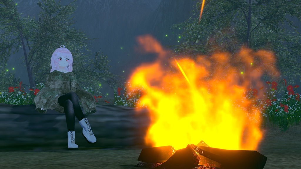 VRChat向け衣装オーバーサイズニットパーカー 【59アバター対応】