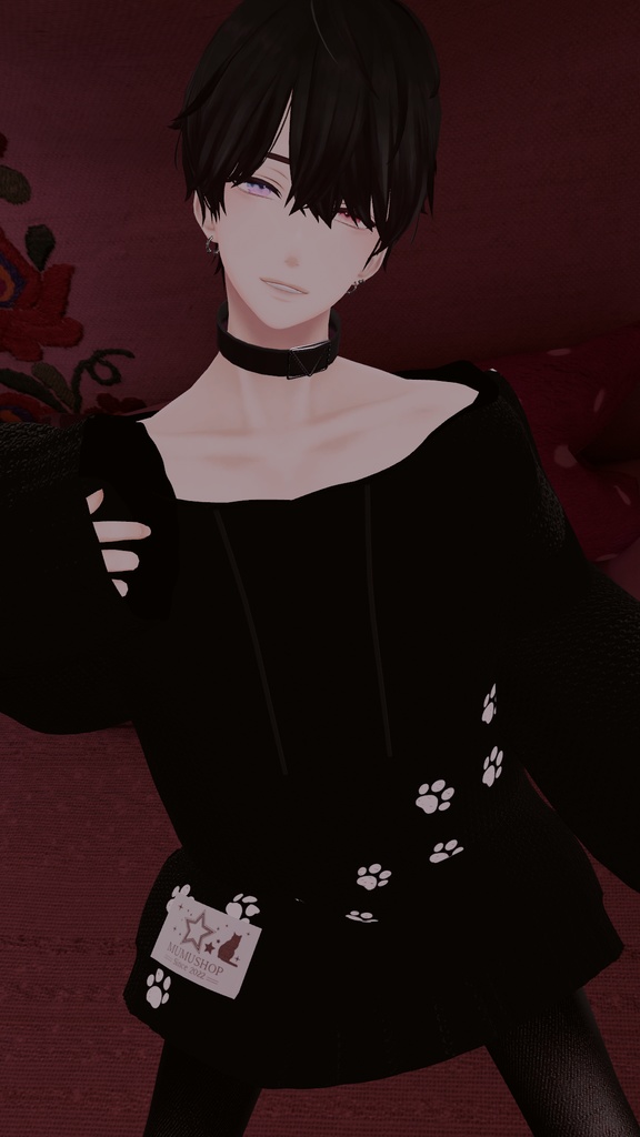 VRChat向け衣装オーバーサイズニットパーカー 【59アバター対応】