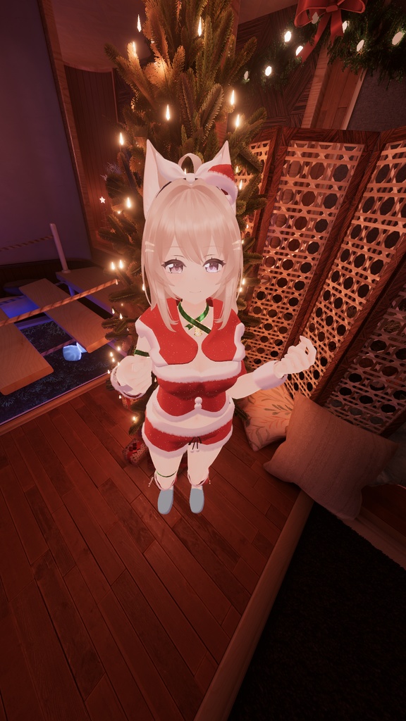 VRChat想定 キュリシアちゃん用サンタ服