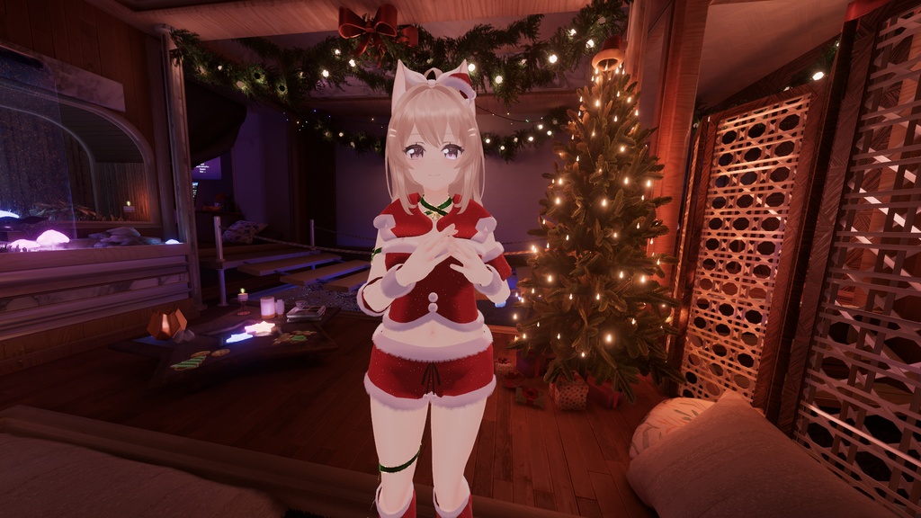 VRChat想定 キュリシアちゃん用サンタ服