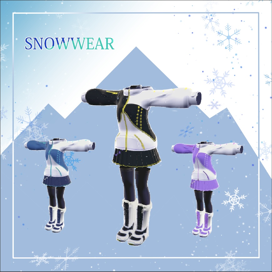 VRChat向け衣装イージースノーウエア 【7アバター対応】
