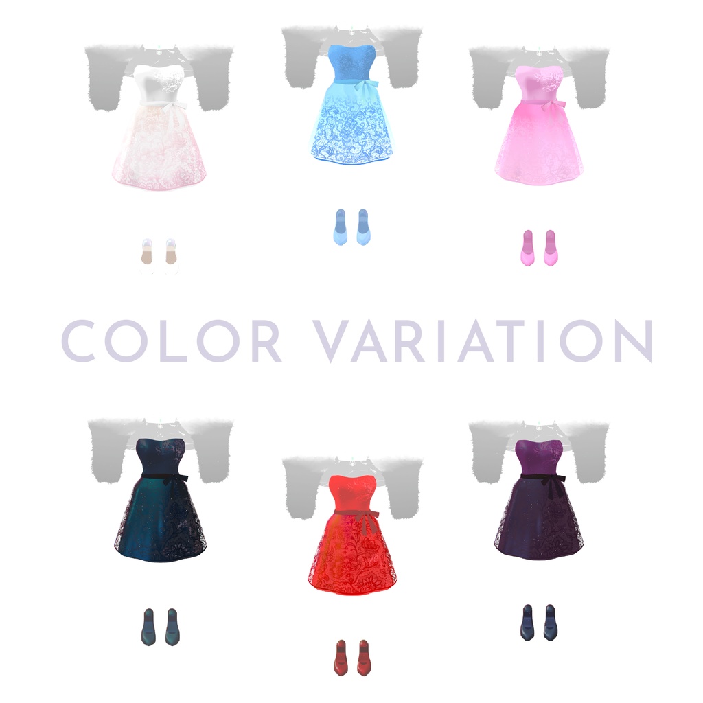 VRChat向け衣装ミスティックレーヴ【45アバター対応】