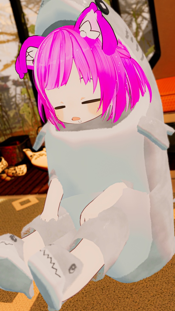 VRChat向 さめのきぐるみ(まめひなたちゃん用 )