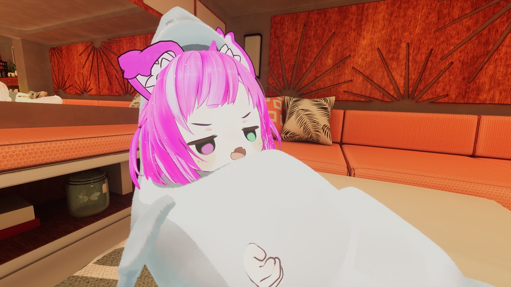 VRChat向 さめのきぐるみ(まめひなたちゃん用 )