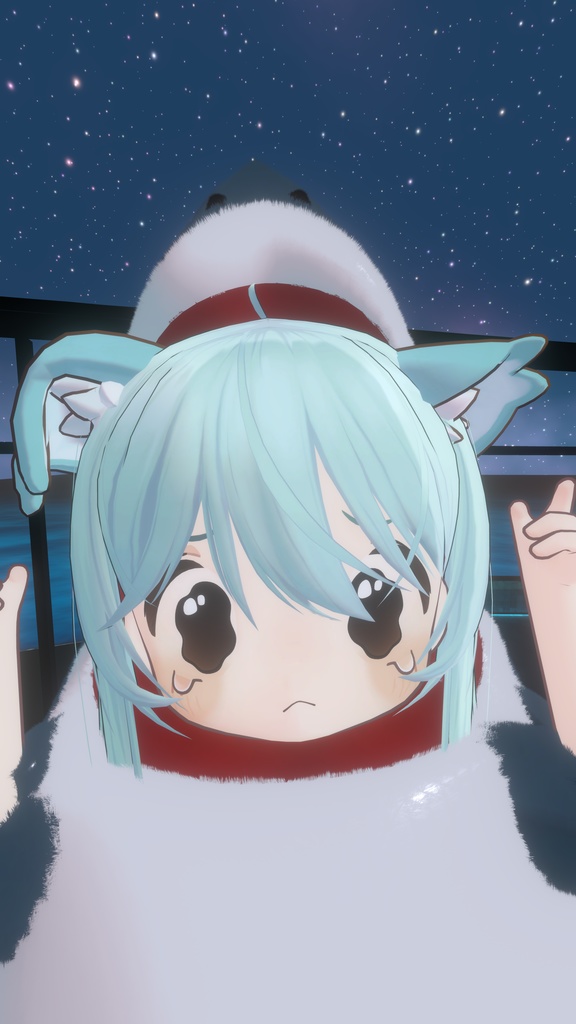 VRChat向 さめのきぐるみ(まめひなたちゃん用 )