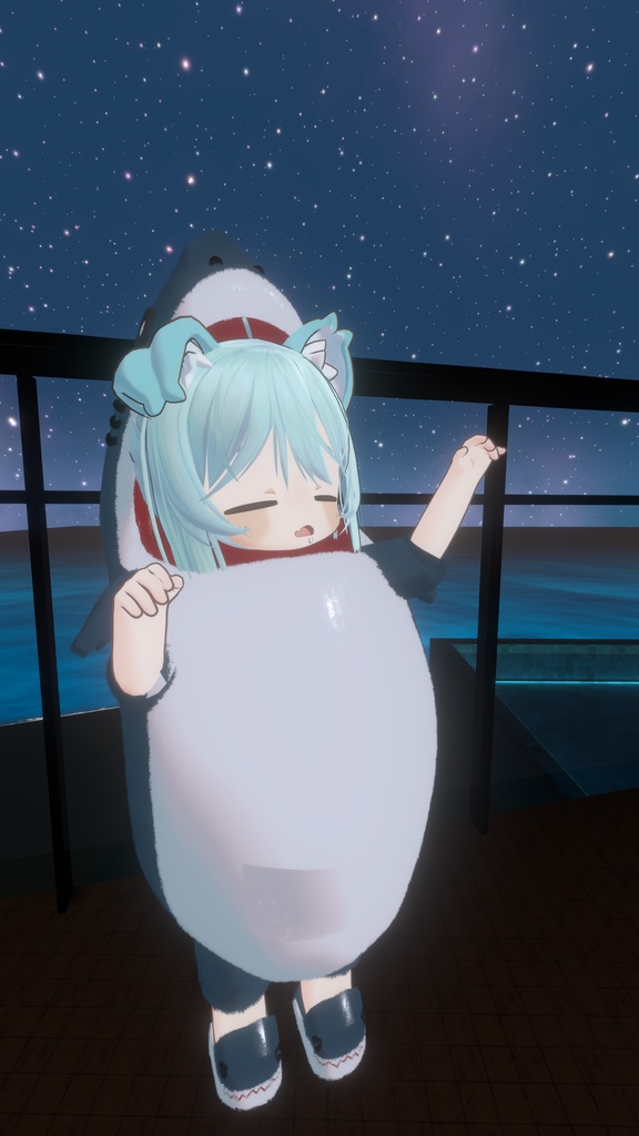 VRChat向 さめのきぐるみ(まめひなたちゃん用 )