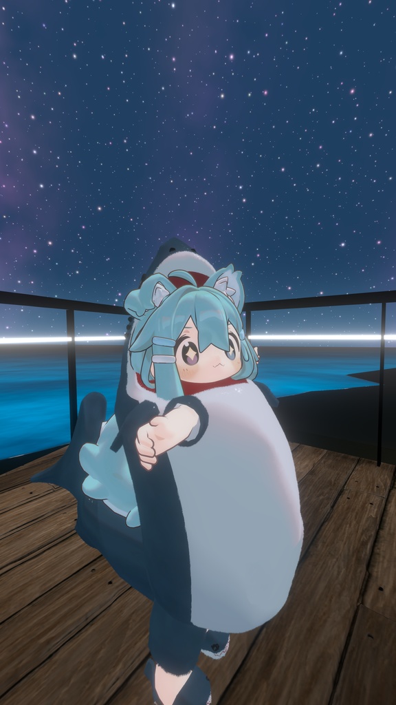 VRChat向 さめのきぐるみ(まめひなたちゃん用 )