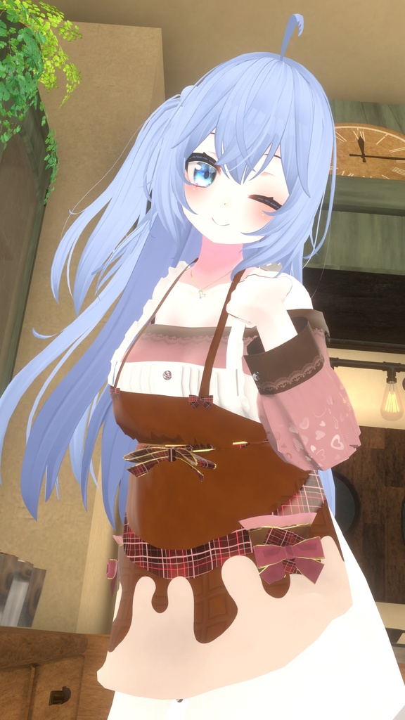 47アバター対応】ChocolatesDripping XOXO (VRChat向け衣装)