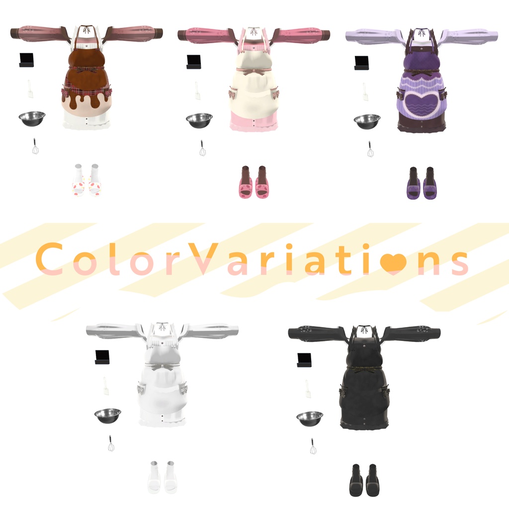 47アバター対応】ChocolatesDripping XOXO (VRChat向け衣装)