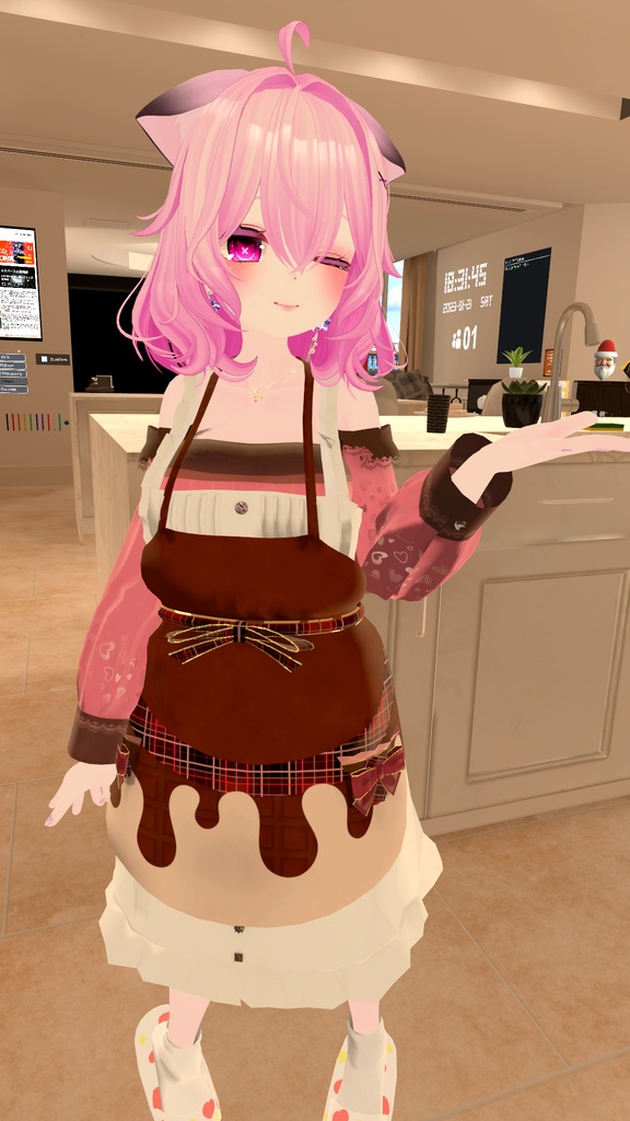 47アバター対応】ChocolatesDripping XOXO (VRChat向け衣装)