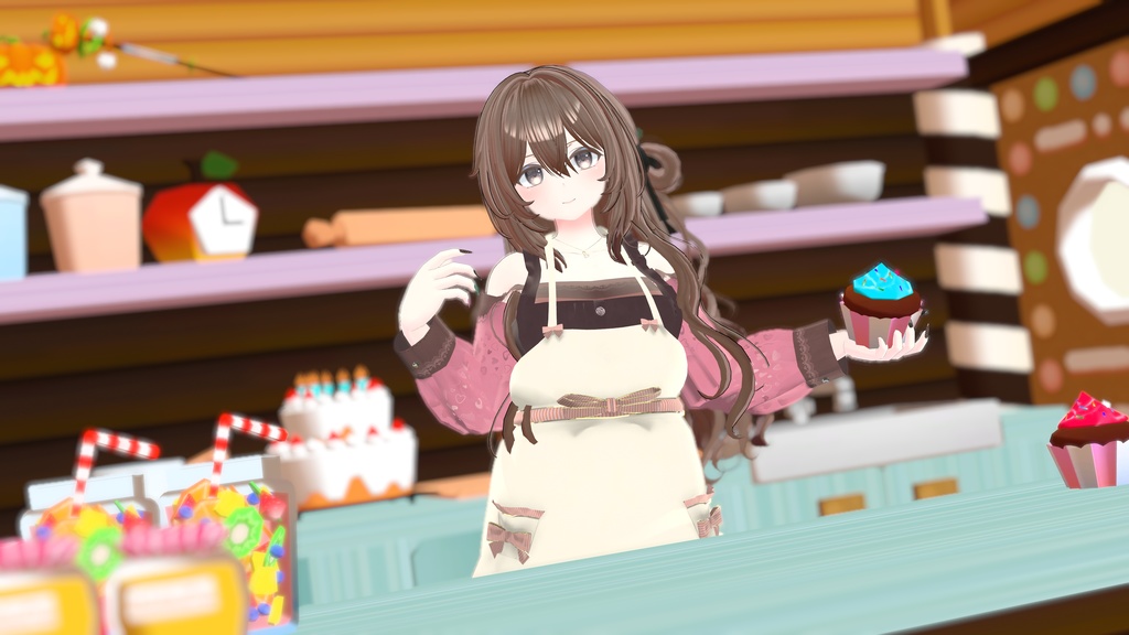 47アバター対応】ChocolatesDripping XOXO (VRChat向け衣装)
