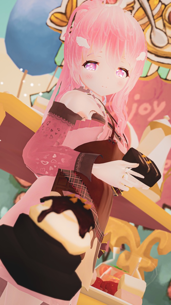 47アバター対応】ChocolatesDripping XOXO (VRChat向け衣装)