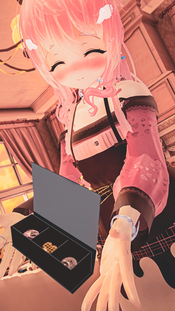 47アバター対応】ChocolatesDripping XOXO (VRChat向け衣装)