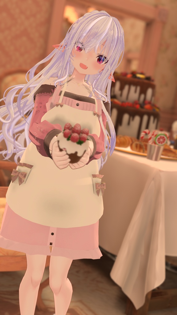 47アバター対応】ChocolatesDripping XOXO (VRChat向け衣装)