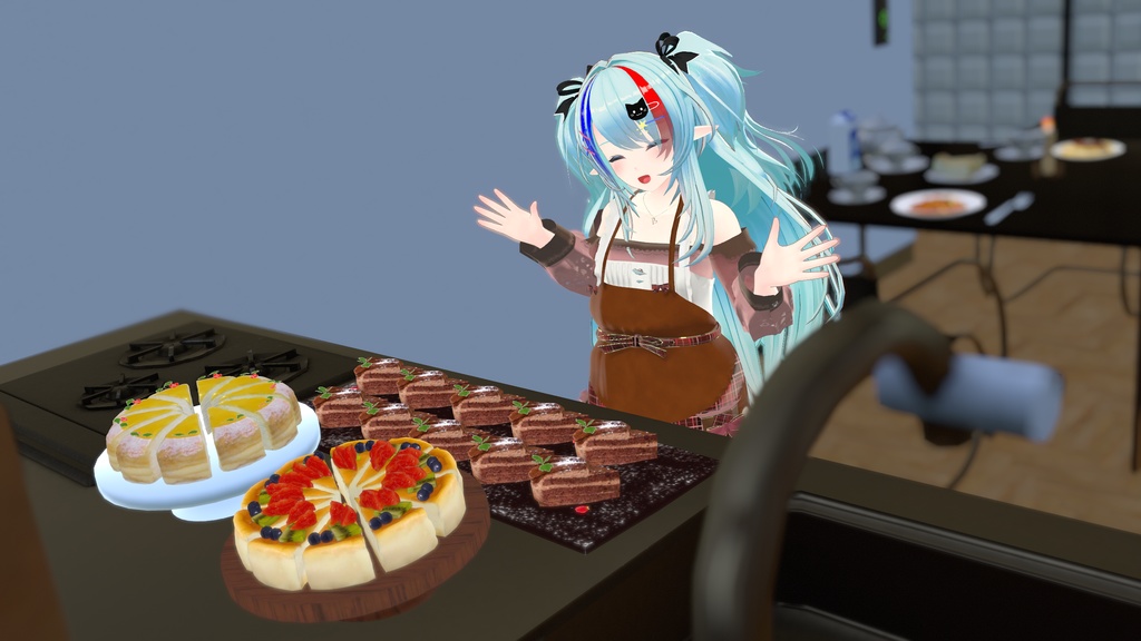 47アバター対応】ChocolatesDripping XOXO (VRChat向け衣装)